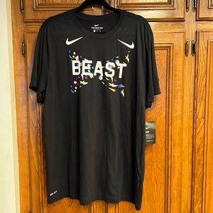 Nike Mens BEAST dri-fit tee shirt    Size XL. New with tags.